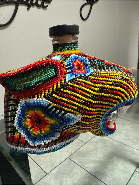 Chaquira Other - This is a Chaquira Beaded Jaguar Extra Anejo Tequila bottle collectible
